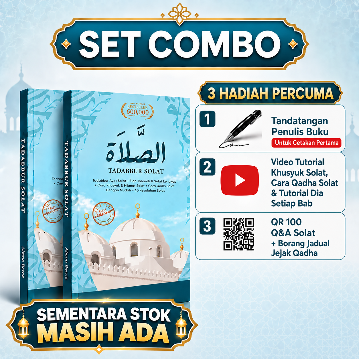 Set Combo Buku Tadabbur Solat